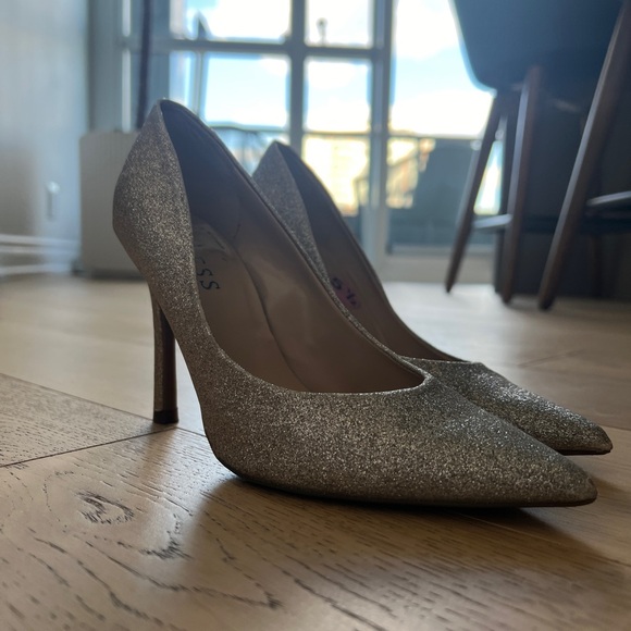 Sparkly gold silver pumps heels - Picture 4 of 4